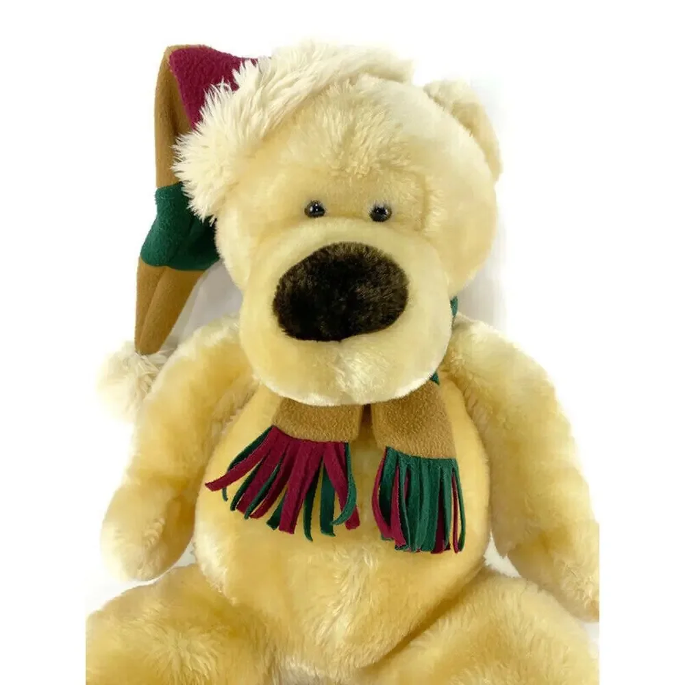 Winter Teddy Bear Brown With Stocking Hat and Scarf Large 22